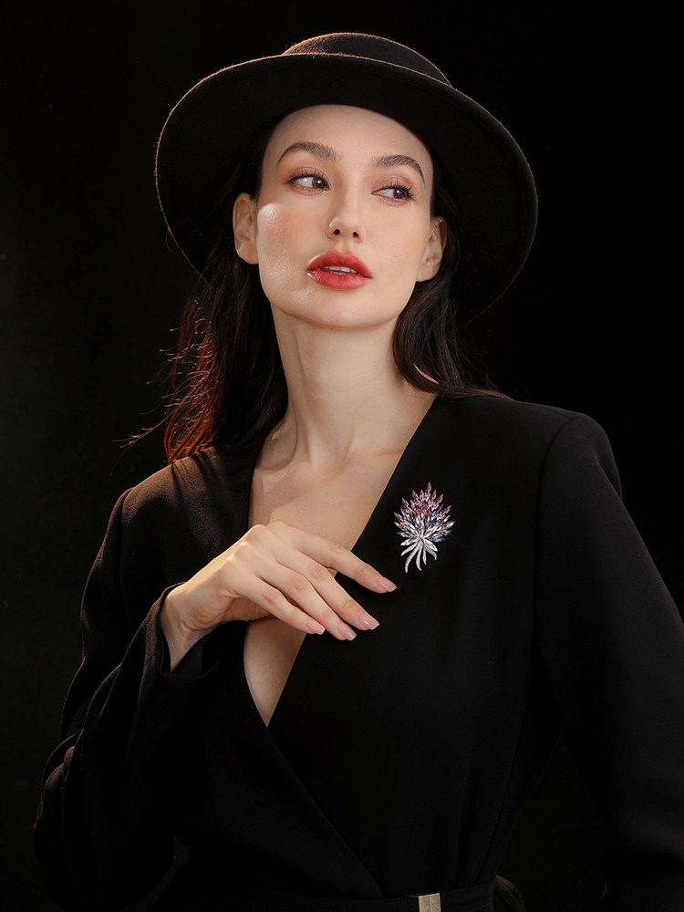 Abenheart Danish Purple Spirit Brooch, High-End, Exquisite, Light Luxury Brooch Accessory, Exquisite Gift for Men and Women