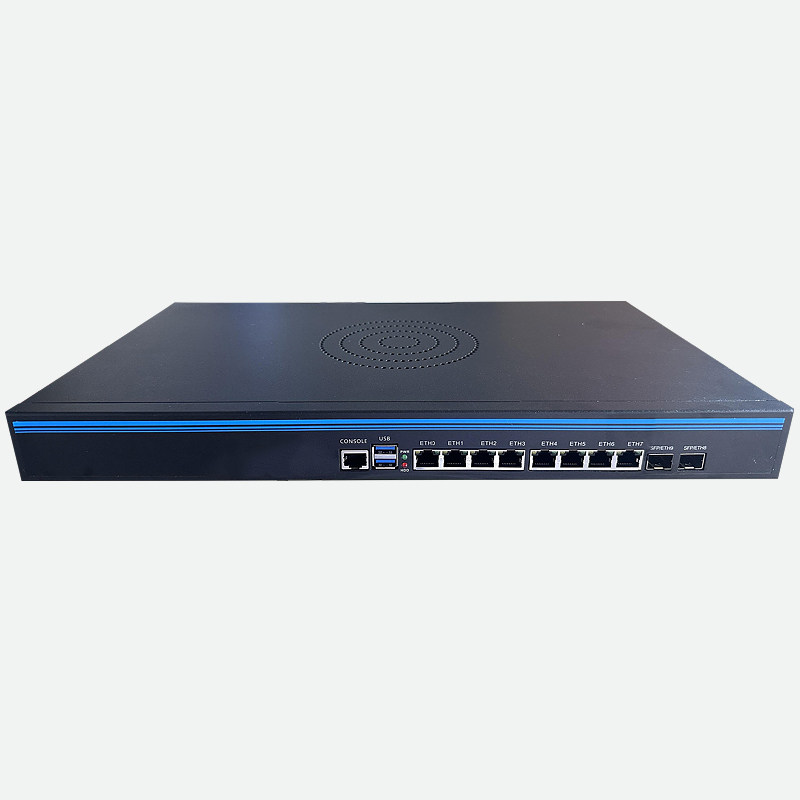 Feisuoxun 8-Port Fourth-Generation 2.5g Gigabit 40g Optical Port I3I5I7 Multi-Wan Port Soft Router Industrial Control All-In-One 1U Rack-Mounted Enterprise Router X86