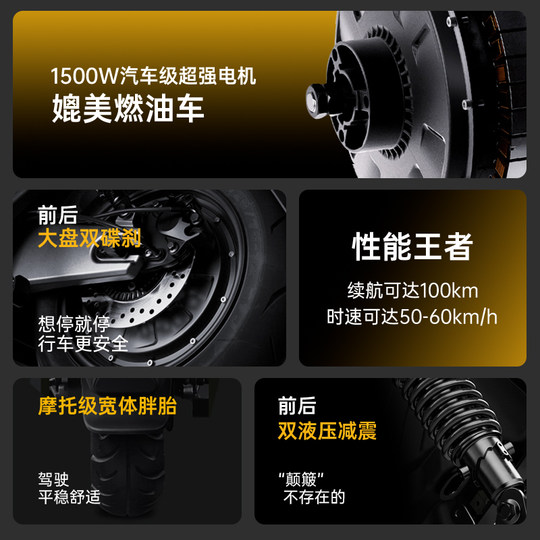 飞鸽电动摩托车2025新款踏板高速超长续航载重外卖车72v38a电动车