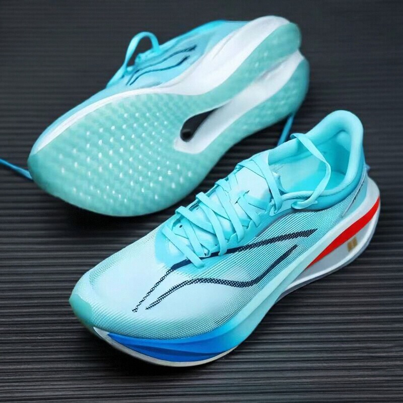 Feidian 5C Running Shoes, Ultra-Light Carbon Plate, Student Rebound and Shock Absorption, Suitable for Running, Racing, Marathon, Men's and Women's Sports Shoes