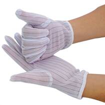 Fuxing anti-static gloves electronic dust-free work striped gloves one-size-fits-all 12 pairs FX560