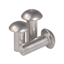 Pot handle rivets semi-circular aluminum rivets solid rivets hand hammered aluminum rivets aluminum rivets round head repair pot ears