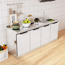 Cabinets simple stainless steel stove cabinets cabinets integrated household rental sink cabinets rural kitchen integrated kitchen cabinets