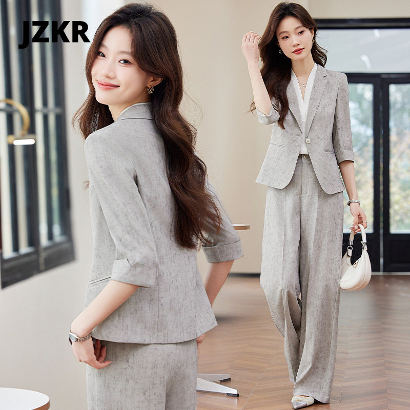 Elegant and Sophisticated Blazer for Women, 2026 New Summer Thin Casual Fashion Professional Formal Suit Set