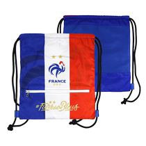 Official product of the French national team) Drawstring bag drawstring pocket backpack sports bag to store Nambape football peripherals