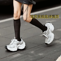 Lace-up super thick sole mens and womens dad shoes