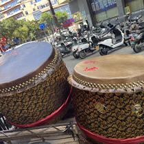 Handmade cowhide drum dragon boat drum adult performance gongs and drums 5-8-24 inches Foshan lion dance lion drum large drum dragon direct sales