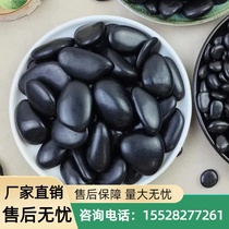 Jiangsu cobblestone black rain flower stone small pebbles paving big stone black cobblestone cobblestone courtyard
