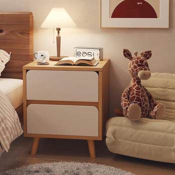 Simple modern side cabinet bedroom simple bedside storage cabinet rental room storage cabinet household small bedside cabinet