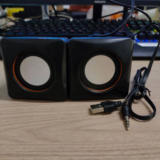 台式电脑小音箱笔记本迷你音响桌面便携小喇叭USB有线3.5接口喇叭