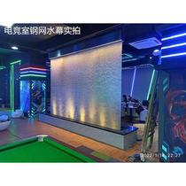 Water curtain waterfall flowing water screen courtyard steel mesh water curtain fountain light water curtain large indoor partition wall