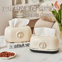 Tissue box living room high-end light luxury home creative elastic tray coffee table storage box cute spring paper box wall hanging