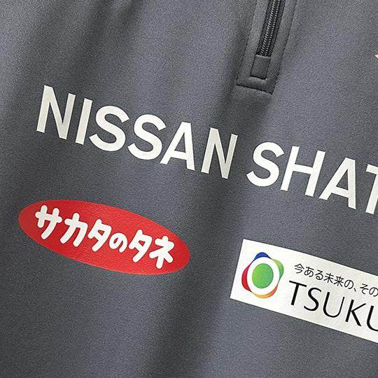 2023 Yokohama training uniform long-sleeved half-pull thumb buckle pullover sweatshirt pre-match training warm-up jersey men's quick-drying