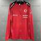 2024 Türkiye national team training uniform long-sleeved half-pull thumb buckle pre-match football uniform red training uniform team