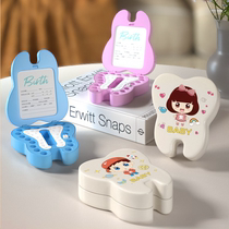Teeth storage box tooth box deciduous tooth memorial box girls and boys clothing childrens tooth replacement box small box