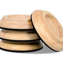 Solid wood piano foot pads upright grand piano floor protection pads soundproofing and noise reduction piano anti-slip pads pack of four