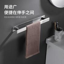 304 stainless steel brushed bathroom single pole towel bar hanging towel rack bathroom towel rack hardware pendant