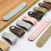 1 6 10PCS 96mm Wardrobe Soft Leather Dresser Handles Drawer