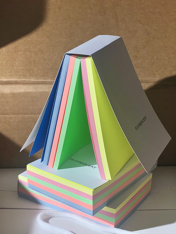 Fluorescent Paper Bricks, Single-Sided Colored Cardstock, Journaling Material Paper, Fluorescent Cardstock