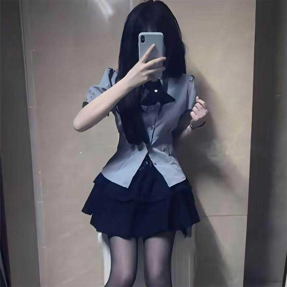 товар из китая 3件套2024新款小个子纯欲套装学院风女装短裙子日系jk制服衬衫女
