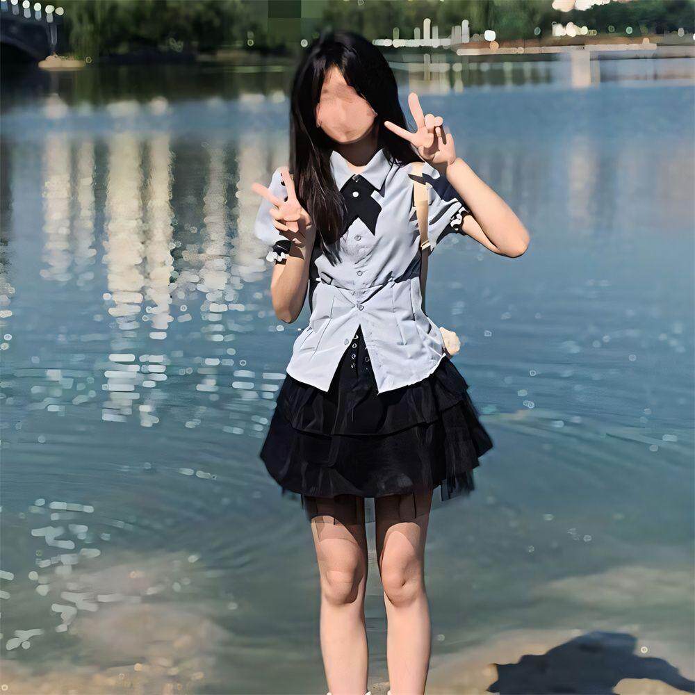 товар из китая 3件套2024新款小个子纯欲套装学院风女装短裙子日系jk制服衬衫女