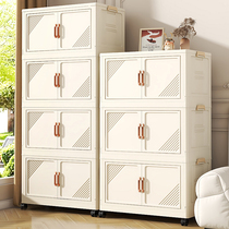 Increased storage installation-free foldable storage cabinet home thickened multi-layer storage cabinet snack cabinet childrens clothing cabinet