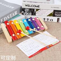 New factory direct sales childrens hand-knocked piano 8-month-old baby half-instrument 1-2 years old toy eight-tone small xylophone