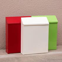 American lockable mailbox creative retro iron mailbox wall-mounted home decoration pendant