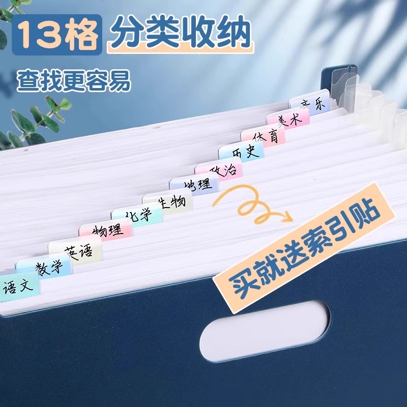 高效整理的秘密武器：多功能得力风琴文件收纳包