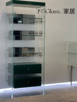 Creative glass furniture jewelry cabinet drawer display cabinet wine cabinet glass custom cabinet furniture whole house customization