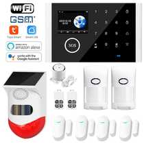 WIFI smart wireless sound and light GSM shop door and window anti-theft alarm infrared induction home security system