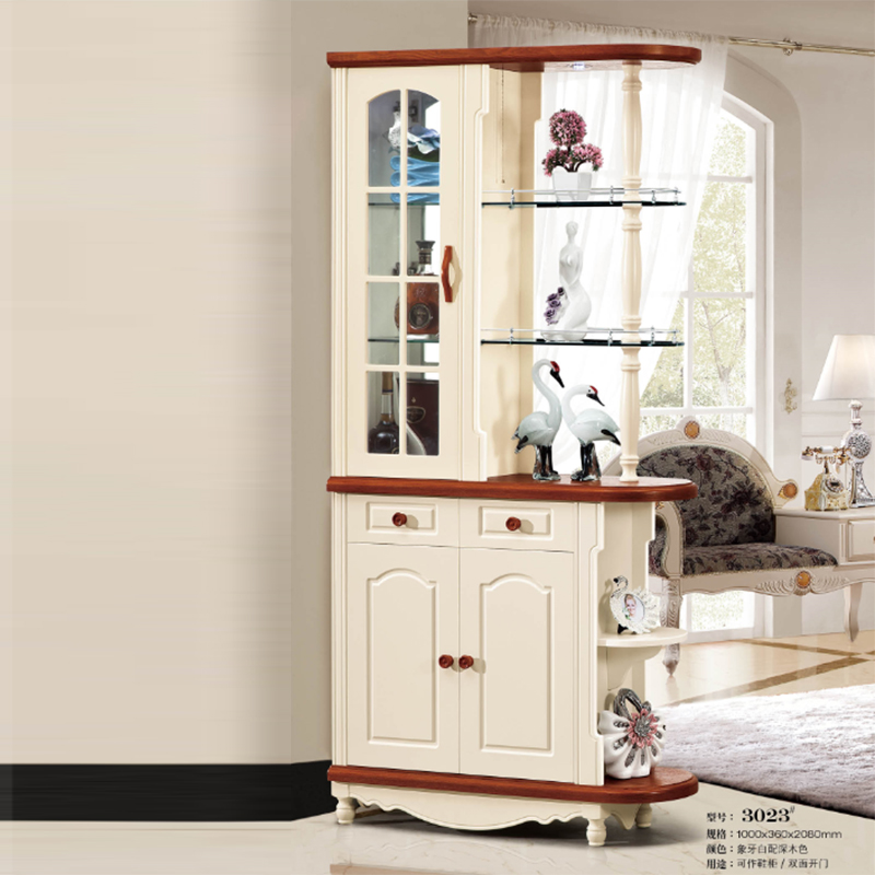 Mediterranean Foyer Double-sided Divide Divide Divide Divide Cabinet Decorated Living Room Screen Room Shoe Cabinet