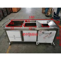 Zhejiang stainless steel scrap collection truck collection scrap table dining cart dual-purpose cart hotel canteen garbage recycling truck dish collection