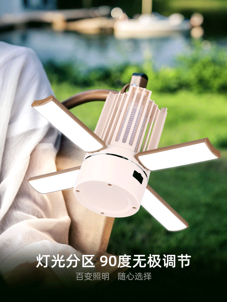 Camping Lamp, Outdoor Multi-Functional Rechargeable Mosquito Killer Lamp, Mosquito Repellent, Foldable Tent, Camping Lighting Hanging Lamp