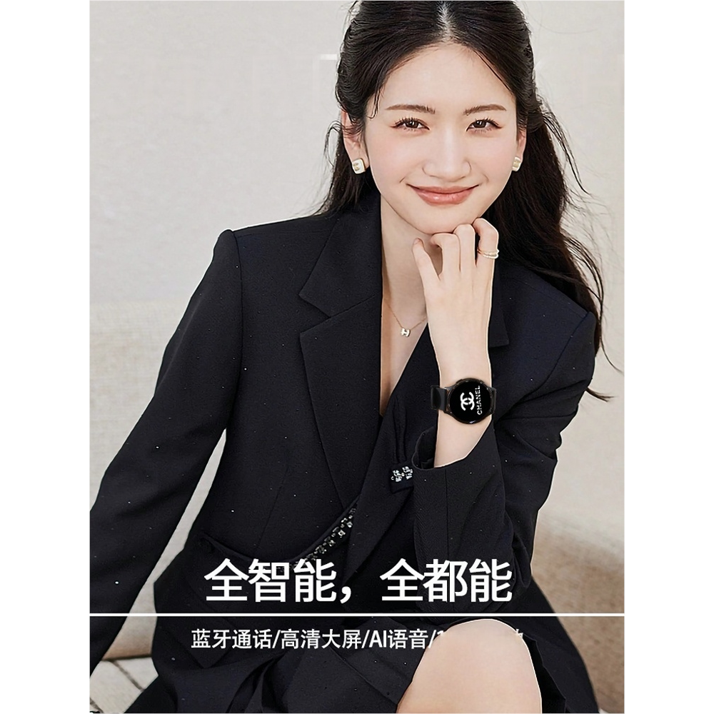 适用于安卓ios手机智能手表女士支付小表盘运动多功能情侣礼物表