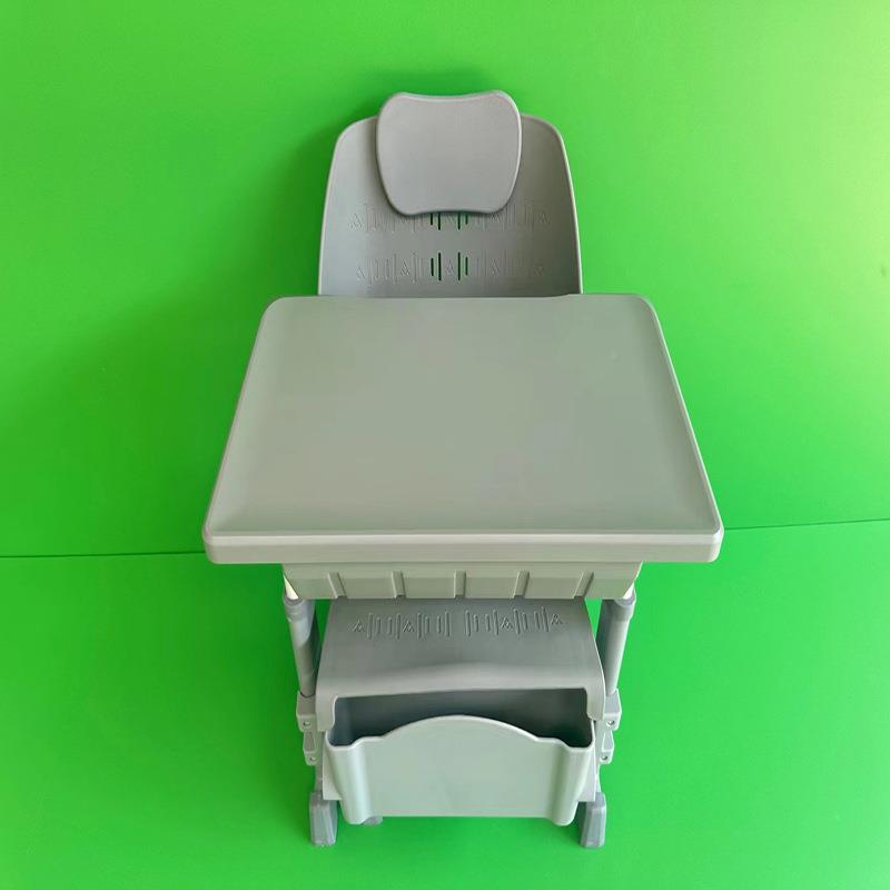 LLJ Xi'an factory direct sales lunch break desks and chairs for primary and secondary schools, reclining children's learning functions, adjustable children's multi-writing