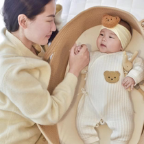 Korean baby hand basket mobile portable newborn car sleeping cradle cradle baby safe sleeping bed