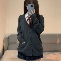 College Sweater Outerwear Cardigan JK Uniform Autumn Winter