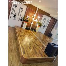 Customized teaching platform podium curved stage small stage removable solid wood floor steel wood stage
