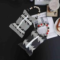 Nordic three-dimensional Christmas woven tissue box hanging car tissue bag office living room bedroom paper box new product