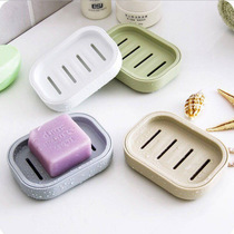 Boîte à savon couverte à Double couche boîte à savon de vidange de toilettes de salle de bains plateau à savon portable de voyage créatif porte-savon simple
