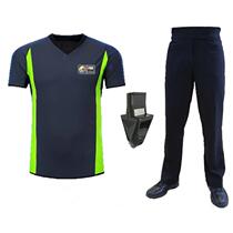 2024 World Championship New Style Gray Green Basketball Referee Suit Tops Pants High Waist Whistle