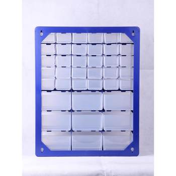 Jewelry blue desktop drawer building blocks part box classification storage box plastic finishing box mobile phone electronic components