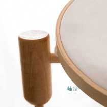 High-grade beech solid wood portable round desktop embroidery stand adjustable rotating hand embroidery embroidery stretcher 21CM