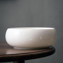 Tea wash mutton fat jade washed ceramic tea set extra large pen wash tea residue jar white porcelain basin tea cup wash tea ceremony accessories