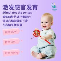 Rattle baby traditional old-fashioned sheepskin rattle children newborn hand drum factory direct sale