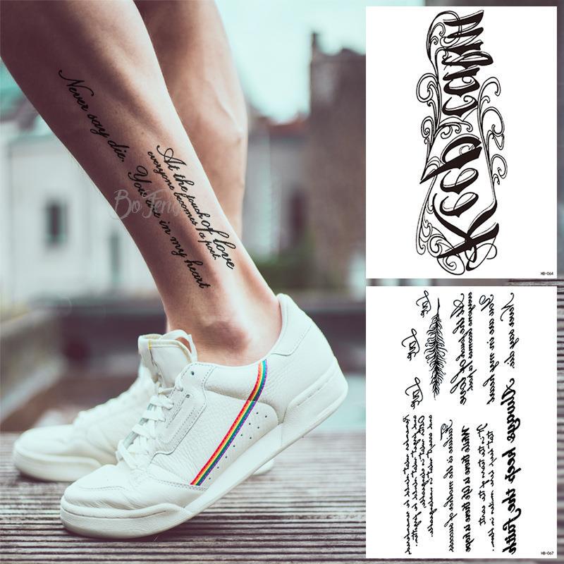 New Direct-Selling Waterproof Floral Arm Sanskrit Tattoo Stickers, Personalized English Letters and Chinese Characters Temporary Tattoos New Direct-Selling Waterproof Floral Arm Sanskrit Tattoo Stickers, Personalized English Letters and Chinese Characters Temporary Tattoos