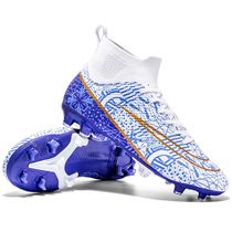 Mens New High Top Soccer Shoes FG TF High-Quality Children