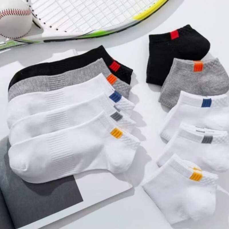 Socks for Men, Long Socks, Mid-Calf Socks, Sports Short Socks, Spring and Summer Boat Socks, Sweat-Absorbent, Anti-Odor, Invisible Socks, Summer Socks for Men and Women