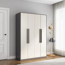 Wardrobe bedroom home modern simple solid wood small apartment rental room economical wardrobe simple assembly